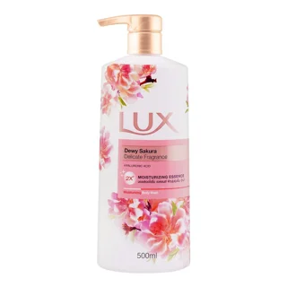 شامپو بدن کرمی شکوفه های گیلاس ژاپنی لوکس Lux Dewy Sakura حجم 500 میلی لیتر
